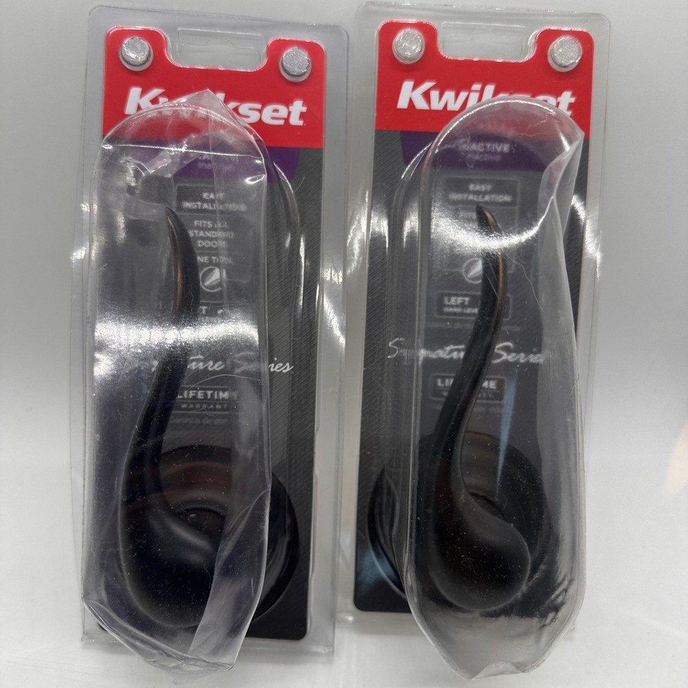 Kwikset Venetian Bronze Tustin Dummy Lever Set 2 Pack Inactive Door Hardware